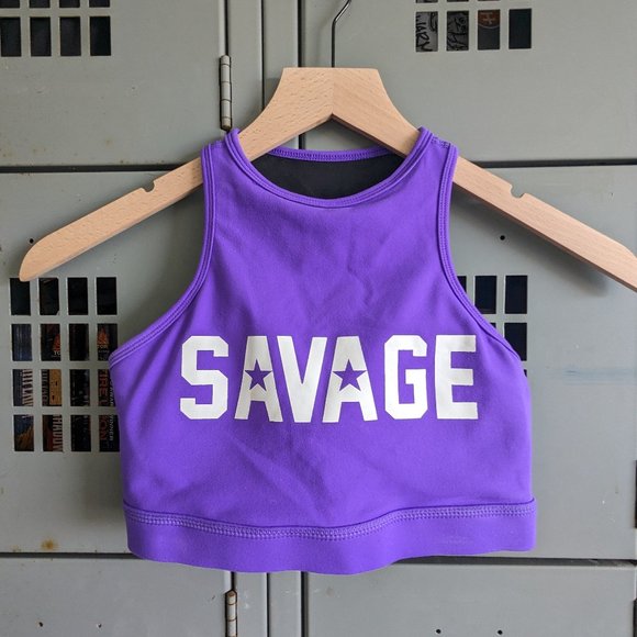 Savage Barbell Purple RacerBack Sports Bra XS - Picture 1 of 7